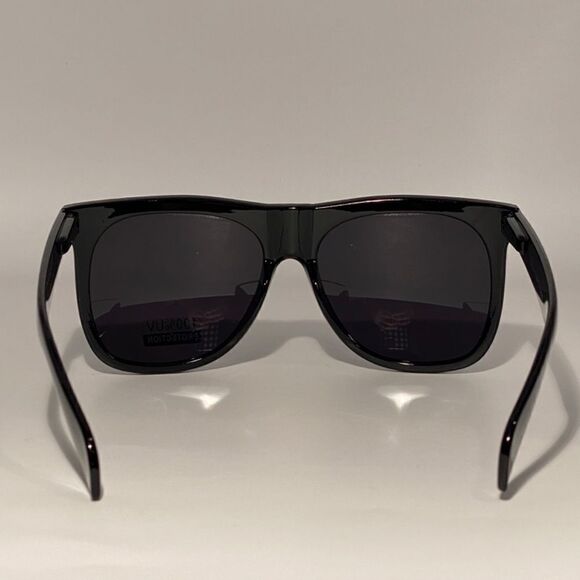 0540 Black Square Oversize Dramatic Sunglasses 100% UV Protection NWT main image 5